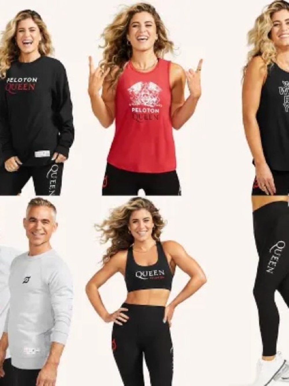 Peloton Queen Rock Red Graphic Athletic Tank Top Large NWT - Picture 4 of 4